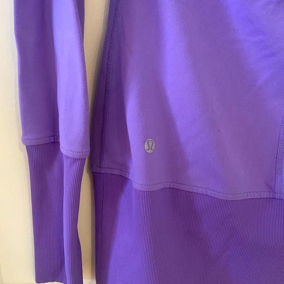 LULULEMON Purple Full Zip Long Sleeve Lightweight Jacket Top Sz 4 - Picture 5 of 8